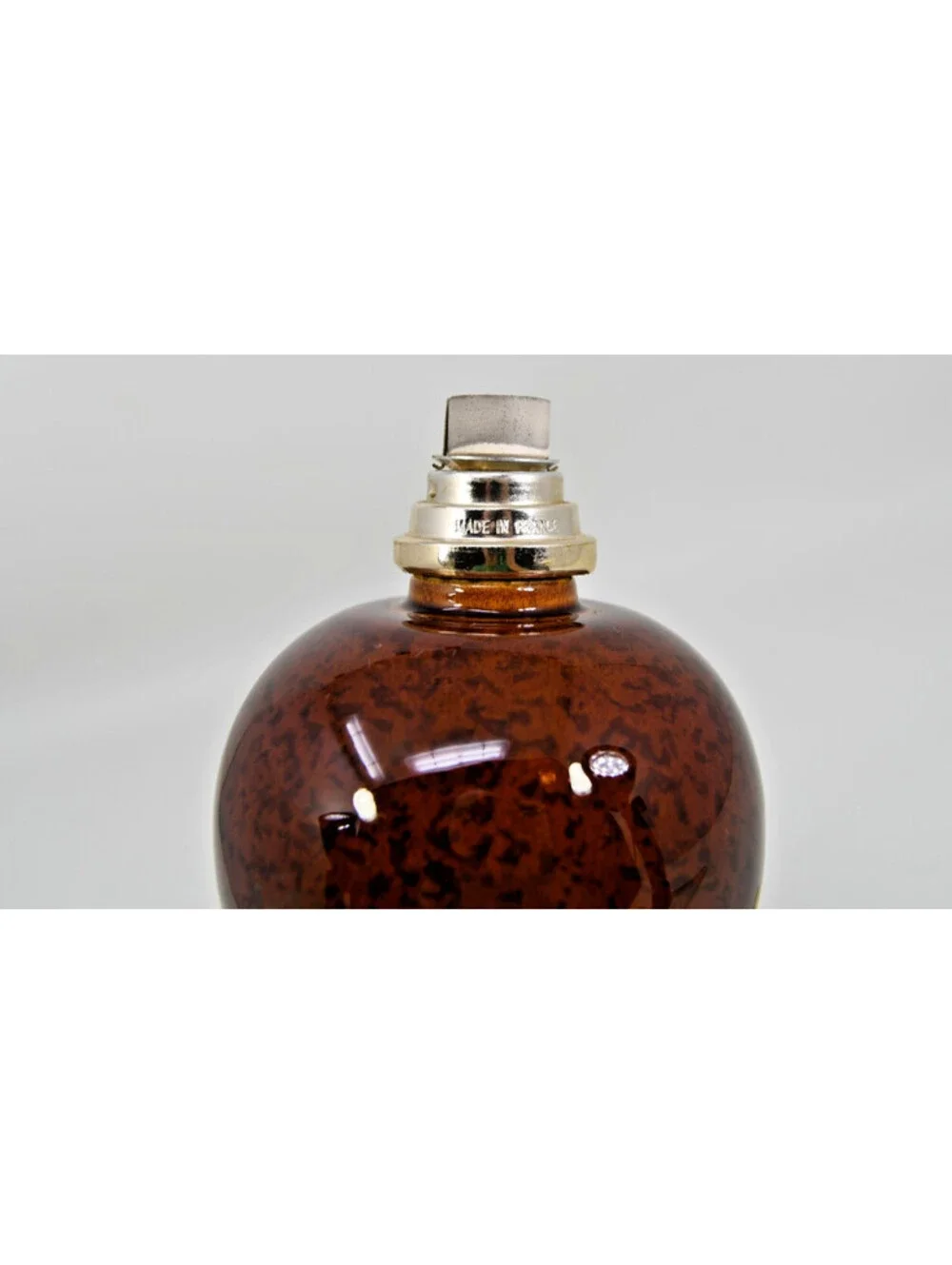 Lampe Berger Fragrance Lamp #5151 Saint Clement Tortoise Brown Gold Lid France